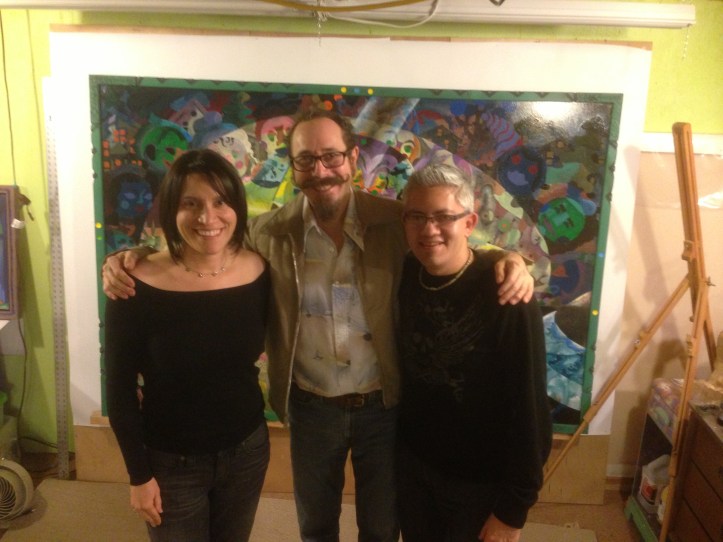 From left, Yanina Gomez, Tom Torluemke and Sergio Gomez.