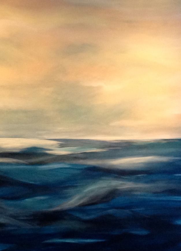 Meg Frazier Painting, Acrylic on Canvas 48X54, Sailing
