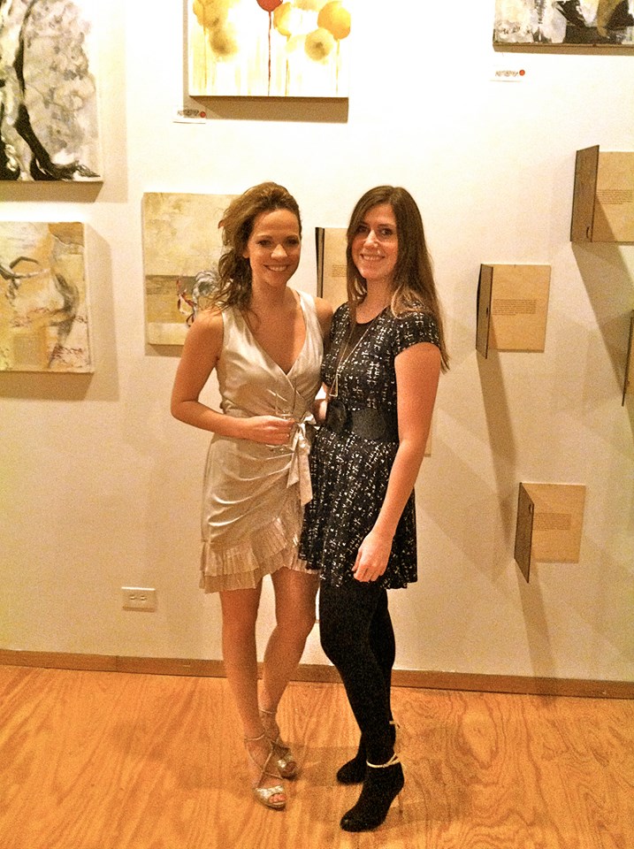 Jillian Shciavi and Meg Frazier at their collaborative opening.