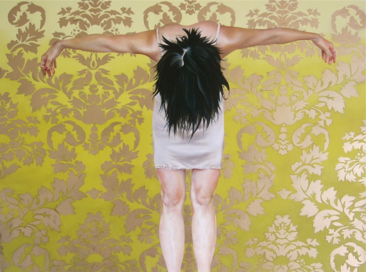 The Fear of Julia Haw Oil and Acrylic Montana Spraypaint on Canvas, 36x48in., 2011